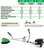 ACTIVE 4.0BT - 4.5BT - 5.5BT MOTORLU TIRPAN - Görsel 3